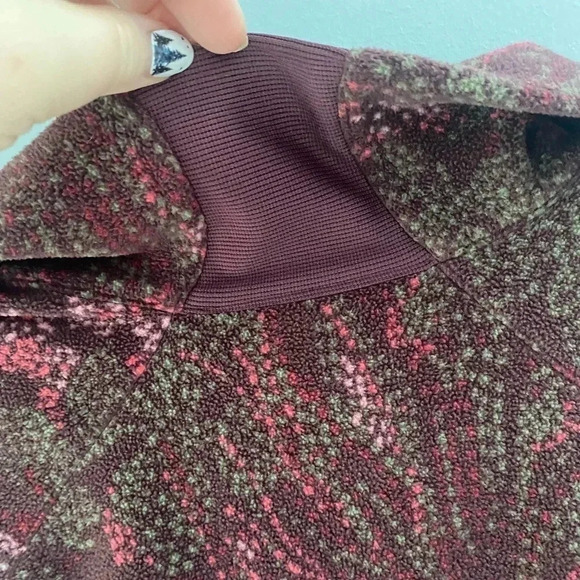 Columbia Arctic Air Burgundy Printed 1/4 Zip Fleece Pullover Medium M - Picture 6 of 7